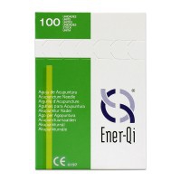 Ener-qi acupuncture needles with stainless steel handle without round head and without guide (Korean and Japanese)
